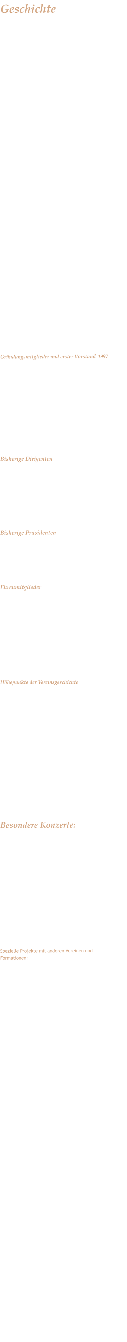 Geschichte Im Jahre 1997 gründete eine Gruppe begeisterter Amateurmusikerinnen und -musiker aus der Region Ausserschwyz, Glarnerland und See-Gaster das Regional-orchester con brio. Anlässlich der Gründungsversammlung im Restaurant Freihof in Buttikon wurde Renata Landolt aus Näfels zur ersten Präsidentin gewählt, was sie dann während der nächsten zehn Jahren auch blieb. Unter der Leitung des ersten Dirigenten Toni Kistler aus Reichenburg erreichte der Verein rasch ein beachtliches musikalisches Niveau. Der Name con brio („mit Schwung“ , mit Feuer oder „lebhaft“) war sozusagen Programm.  Mit Lebhaftigkeit und Feuer eroberte das Orchester nämlich rasch einen festen Platz in der Kulturlandschaft im Kantonsdreieck St. Gallen – Glarus – Schwyz und bald stiessen immer mehr Musikerinnen und Musiker zum Verein, der heute mit rund 45 Mitspielern auftritt. Nach acht Jahren übergab Toni Kistler den Taktstock an die beiden jungen Dirigenten Mathias Elmer aus Ennenda und Vizedirigent Kilian Grütter aus Wangen. Zwischen 2007 und 2014 lag dann die musikalische Leitung in der alleinigen Verantwortung von Mathias Elmer. Ihm gelang es, das musikalische Niveau des Orchesters weiter zu heben. Nach seiner Berufung in die USA (er leitet heute das Virginia Tech Philharmonic Orchestra in Blacksburg), wurde er von Niki Wüthrich aus Erlenbach abgelöst. Seit 2015 liegt die musikalische Leitung in der Verantwortung des in Uznach aufgewachsenen Musikers Stefan Zindel. Konzertmeisterin ist Caroline Thoma aus Schänis, eine der wenigen Berufsmusiker:innen, die heute im Verein mitspielen.  Neben leichter Klassik pflegt das Orchester vor allem Wiener-, Film- und Unterhaltungsmusik. Der Verein hat sich aber auch einen Namen als experimentierfreudiges Orchester geschaffen. So wurden in den letzten Jahren in Zusammenarbeit mit unterschiedlichsten Chören, Blasorchestern, Bands und anderen Formationen zahlreiche Grossprojekte erfolgreich realisiert. Kaum eine Musiksparte, vor der die Musiker Halt machen würden. Im Jahre 2018 war con brio auch eines der Botschafterorchester zum 100-Jahr-Jubiläum des eidgenössischen Orchesterverbandes EOV.  Ziel des Vereins ist es einerseits, das musikalische Können stetig weiterzuentwickeln, aber auch dem Nachwuchs eine Möglichkeit zu bieten, nach der Schulzeit mit motivierten Amateur- und Berufsmusikern die Freude am gemeinsamen Musizieren auszuleben und an einem kollegialen Vereinsleben teilzunehmen. So gehören neben dem Zusammensein an Proben und Konzerten auch Grillplausche, Schlittelabende und ab und an eine Konzertreise ins Ausland oder das Übernehmen von Verantwortung im Rahmen der Organisation von Konzerten dazu.  Gründungsmitglieder und erster Vorstand 1997            Bisherige Dirigenten 1997 - 2005   Toni Kistler, Reichenburg 2005 - 2007   Mathias Elmer, Ennenda,    Kilian Grütter (Vice), Wangen 2007 - 2014   Mathias Elmer, Näfels 2014 . 2015   Niki Wüthrich, Erlenbach 2015 -           Stefan Zindel, Schänis  unsere Dirigenten: Mathias     Elmer, Toni Kistler, Stefan Zindel Bisherige Präsidenten  1997 - 2008    	Renata Landoldt 2008 - 2011 	Sahra Good. Sargans 2011 - 2012 	Beatrice Brügger, Siebnen 2012 - 2017 	Max Wild, Näfels 2017           	Vereinsführung durch Vorstand   Ehrenmitglieder	 *  Träger der Ehrennadel  des EOV					 2003		Otto Menzi ( † 2021) 2005*		Toni Kistler  (Ehrendirigent) 2008*	 Renata Landolt (Ehrenpräsidentin) 2009		Claudia Horn-Kistler,  2014 		Christoph Helbling  2014		Mathias Elmer 2017		Roland Diethelm 2018		Caroline Thoma 2022		Markus Thoma	      Logo - Enthüllung 1997 2022		Denise Oberholzer             Höhepunkte der Vereinsgeschichte   Seit der Gründung kann con brio auf eine Vielzahl  erfolgreicher Grossprojekte zurückblicken. Viel davon wären nicht möglich gewesen ohne die Zusammenarbeit mit anderen Vereinen und Institutionen. Das Orchester war aber auch Pionier und organisierte im Jahr 1999, als einer der ersten regionalen Vereine, in Bilten ein  erstes OpenAir-Konzert. Bereits bei der zweiten Auflage im Jahre 2000 erfolgte auch der Start zu einer langjährigen und freundschaftlichen Zusammenarbeit mit der Kulturgruppe „Begägnig am Sey“ aus Lachen, welche seither jedes Jahr den Anlass am Lachner Hafenbecken organisiert. Aus den ersten Anfängen entwickelte sich im laufe der Zeit ein Traditionsanlass mit einer jährlichen Sommertournee und Konzerten am Zürichsee, am Walensee, im Linthgebiet und im Glarnerland. Diese sind, genauso wie die mindestens alle 2 Jahre durchgeführten Neujahrskonzerte, aus dem Kulturangebot der Region nicht mehr wegzudenken.  Besondere Konzerte:  1998 Premierenkonzert, kath. Kirche  Bilten 2001 Benefizkonzert Nepal mit Hedreich Nichols, Galgenen 2003 Festliche Weihnachtskonzerte SZKB in Schwyz und  Altendorf 2009 Neujahrskonzert am Lachner Wiehnachtszauber,  Lachen 2010 Musik des Herzens . Benefizkonzert mit Lions-Club  Etzel in Wollerau 2012 Festliche Neujahrskonzerte SZKB in Schwyz und  Altendorf  2012 Jubiläumskonzerte 15 Jahre con brio mit Christa  Fleischmann und Koni VonArburg 2017 Festliche Neujahrskonzerte SZKB in Schwyz, Einsiedeln  und  Altendorf   2018 Jubiläumskonzerte 20 Jahre con brio mit Bettina  Castagno  Spezielle Projekte mit anderen Vereinen und Formationen: 2000 concerto 2000, classic-rock, mit Musikgesellschaft  Schänis und Hedreich Nichols 2000 Georges Hug goes classic , Countrykonzert Albisgüetli  Zürich 2000 Die verlorene Melodie. Weihnachtsspiel mit regionalen  Chören in Goldingen,  Eschenbach, St.Gallenkappel  und Reichenburg (Ueber 100 Mitwirkende) 2002 Verdi Chöre mit Kirchenchor Galgenen, in Willerzell  und Galgenen 2006 Krönungsmesse mit Kirchenchören Walenstadt und  Quarten in Walenstadt und  Quarten. Festgottesdienst  100 Jahre Kirchenchor Walenstadt.  (Ueber 100  Mitwirkende ) 2007 Haydn trifft Heidi . Mit Aelplerchörli Untervaz,  Männerchor Chur und Nadja Räss, in Lenzerheide,  Chur und Glarus  (130 Mitwirkende) 2009  cantare-conbrio mit u.a. Männnerchor Luchsigen- Hätzingen (Ueber 150 Mitwirkende) Konzerte in  Linthal, Pfäffikon, Glarus, Mels 2010 Fridolinskantate mit Fridolinschor Glarus, Sämi Zünd  u.a in  Näfels und Glarus. 2012 Wochendend und Sonnenschein. Openair-Konzerte mit  „Die Herren Wunderlich“ in 	Näfels, Schmerikon,  Glarus und Lachen  2015  con brio meets Country : Gemeinschaftsprojekt mit  Georg Hug und Band. Auftritte in Sargans, Bürg- Neuhaus, St.Peterzell, Lachen und Mollis.         2019	Sing & String , Gemeinschaftsprojekt mit Chor Les  Copains, Benken und Männerchor Amden.  Konzerte in  Benken, Glarus  und Amden. (Ueber 100 Mitwirkende) 2021	Ja ich sage Dir: Mit Tiroler Kultgruppe „Die  Hoameligen“ in Wangen, Rapperswil-Jona und Glarus